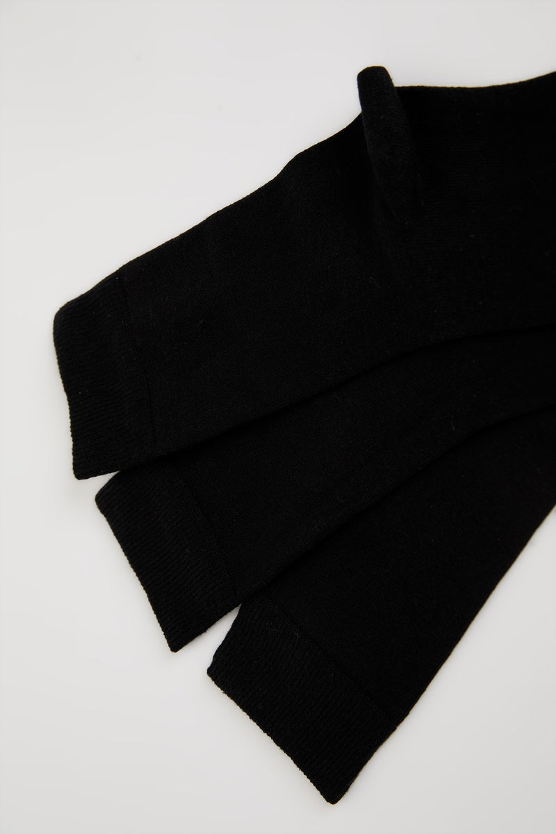 DeFacto Black Man 3 Pack Socks Casual - Image 2