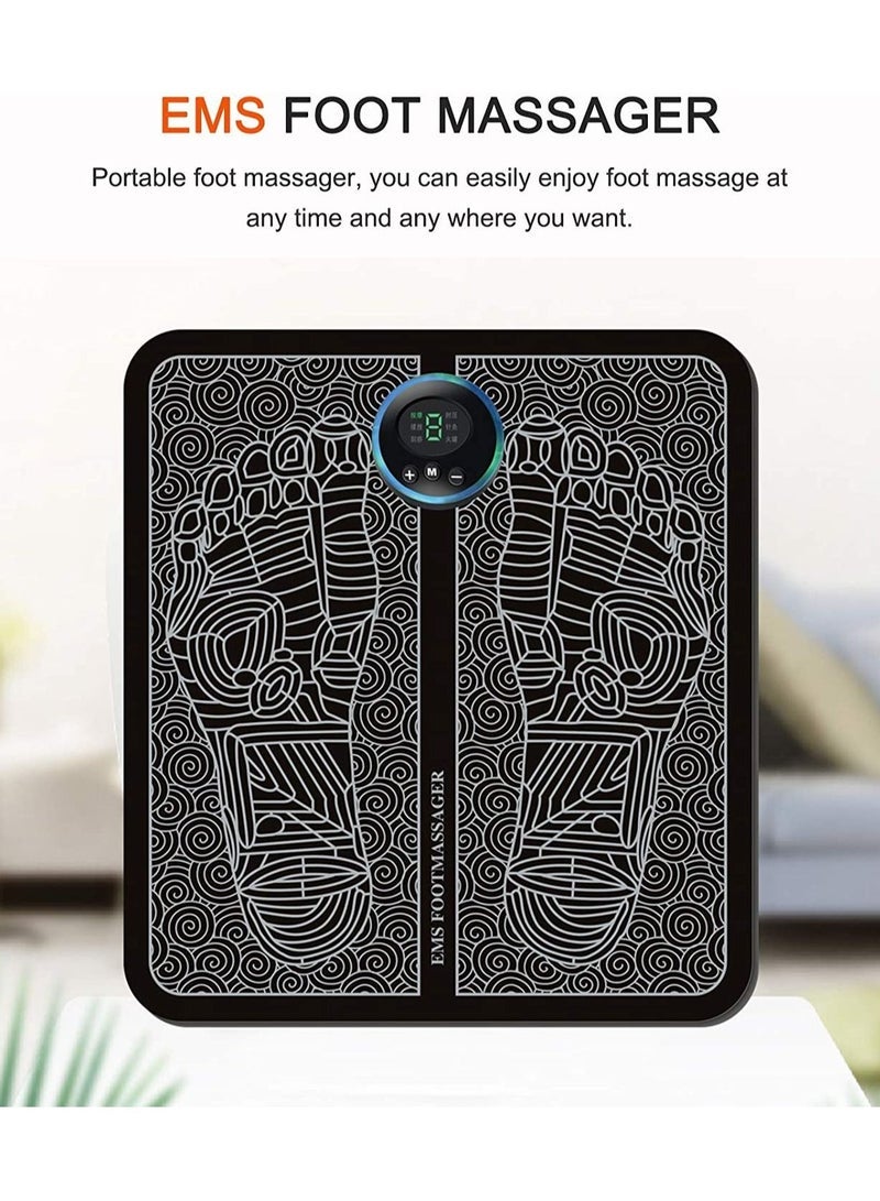 TIGER Electric Leg & Foot Muscle Stimulator Massager Mat | EMS Therapy Device for Pain Relief, Improved Circulation & Muscle Relaxation | Portable & Easy-to-Use Foot Massager for Home & Office - Image 5