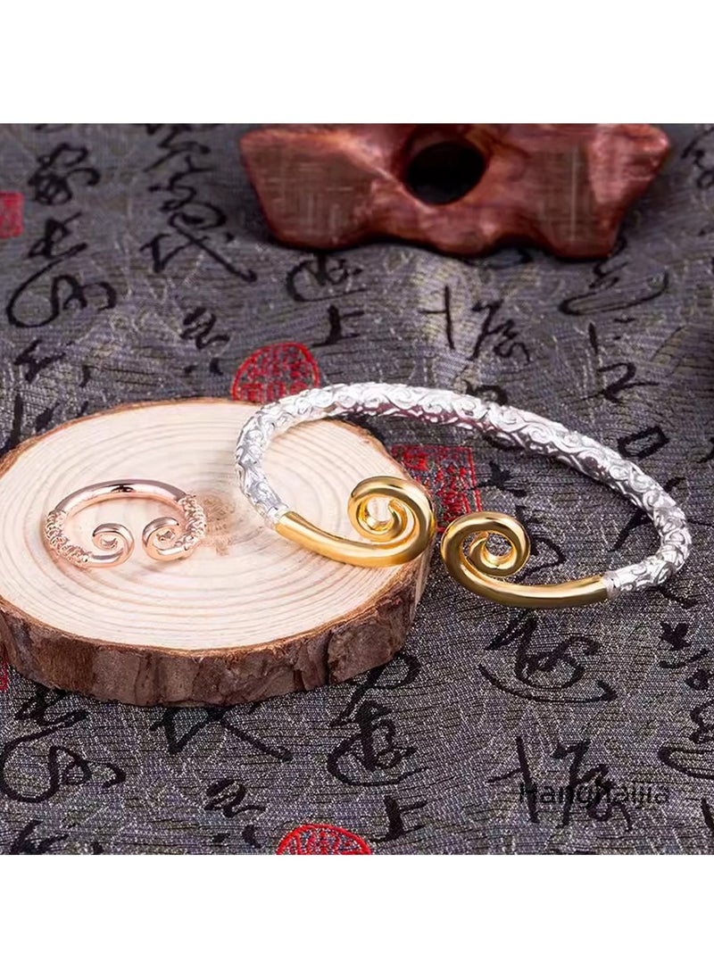 Hanghaijia Unisex Vintage Monkey King Wukong Buddhist Tightening Spell true love forever Bracelet  - Image 1