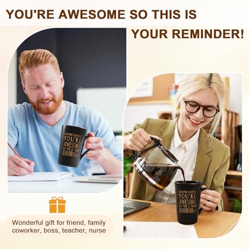 Maustic Birthday Gifts for Men Women, Coffee Mugs for Men, Best Friend Birthday Gifts, Thank You Gift, Sometimes You Forget Your Awesome Mug, Inspirational Gift for Employee Teacher Coworkers Nurses - Image 4