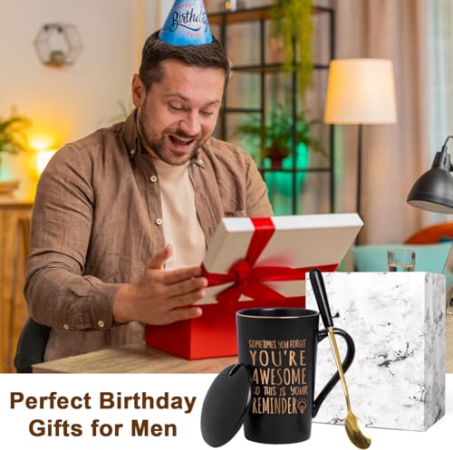 Maustic Birthday Gifts for Men Women, Coffee Mugs for Men, Best Friend Birthday Gifts, Thank You Gift, Sometimes You Forget Your Awesome Mug, Inspirational Gift for Employee Teacher Coworkers Nurses - Image 3