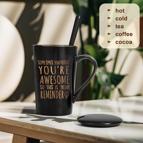 Maustic Birthday Gifts for Men Women, Coffee Mugs for Men, Best Friend Birthday Gifts, Thank You Gift, Sometimes You Forget Your Awesome Mug, Inspirational Gift for Employee Teacher Coworkers Nurses - Image 2
