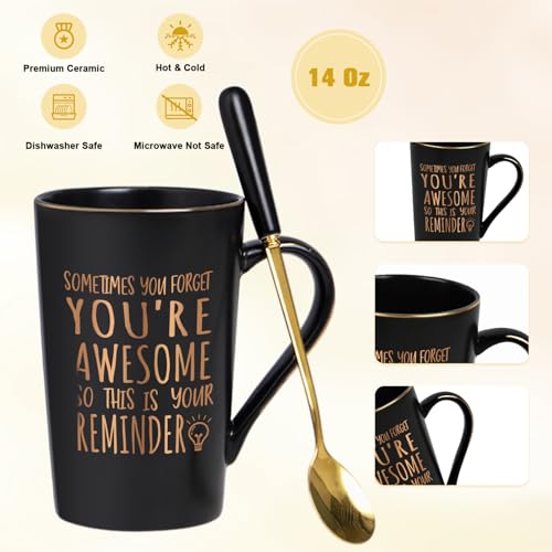 Maustic Birthday Gifts for Men Women, Coffee Mugs for Men, Best Friend Birthday Gifts, Thank You Gift, Sometimes You Forget Your Awesome Mug, Inspirational Gift for Employee Teacher Coworkers Nurses - Image 5