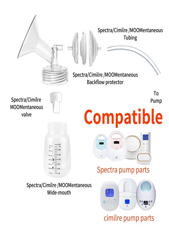 MOOMentaneous 18mm Flange and Duckbill Valve Compatible with Spectra S1/S2 and 9 Plus Not Original Spectra Pump Parts Replacement - Image 4