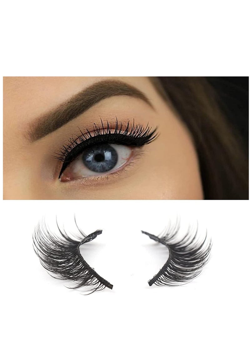 KASTWAVE False Eyelashes, 20 Pairs Natural 3D Fluffy Lashes Pack Dramatic Thick Long Faux Mink Eyelashes Bulk Wispy Strip Fake Eyelashes - Image 5