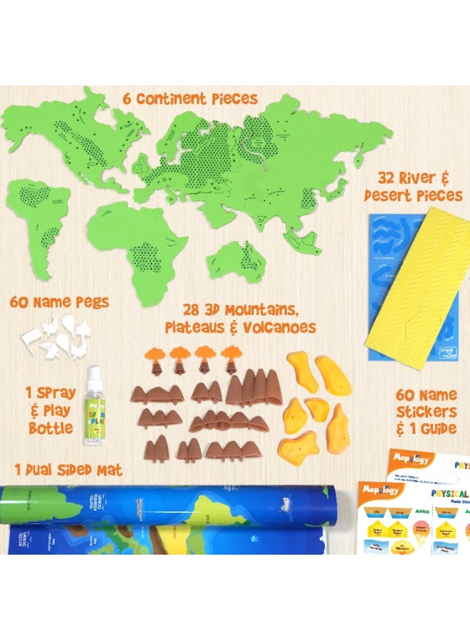 Imagimake Mapology Physical Features | World Map for Kids | 3D Puzzles for Kids Ages 8-10 | Educational Toys for Kids 8-12 - Image 4