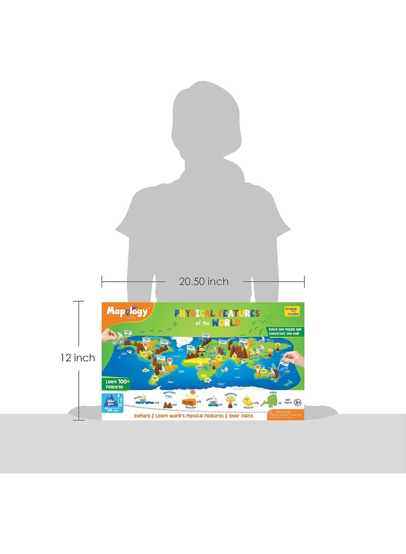 Imagimake Mapology Physical Features | World Map for Kids | 3D Puzzles for Kids Ages 8-10 | Educational Toys for Kids 8-12 - Image 5