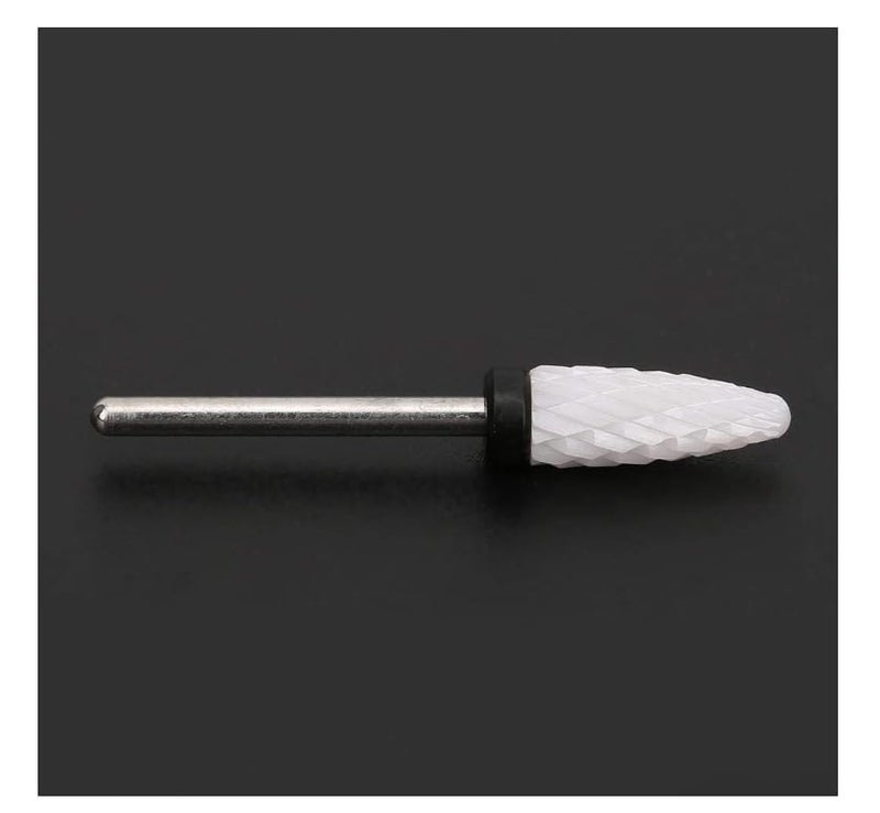 Ceramic Nail Drill Bit CornHeadShape Professional Grinding Head for Nail PolishingBlack - Image 5