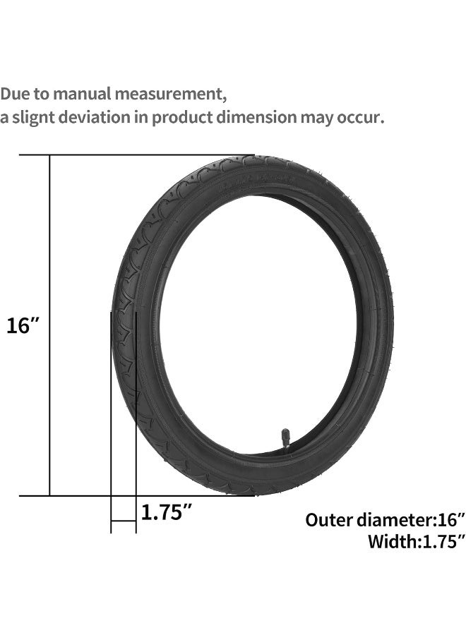 RUTU One Set Rear 16''*1.75/2.125 Tire and Inner Tube for BoB Revolution SE/Pro/Flex and Duallie - Image 2