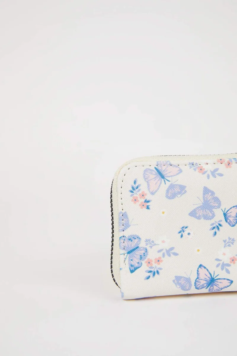 Defacto  Woman Butterfly Pattern Faux Leather Coin Purse for Women | Best Price UAE