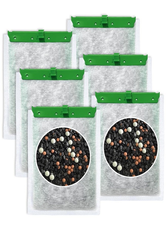 Cunina 6 PCS Super Upgraded Filter Cartridges Large with 3 Premium Materials Compatible with Tetra Whisper Bio-Bag Aquarium Filters, Fish Tank Filter for Whisper 20i 40i/ IQ 20 30 45 60/ PF20 30 40 60 - Image 1