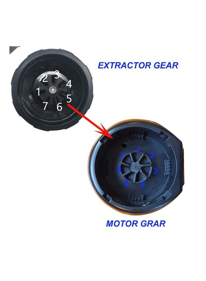 JOYSTAR 2pcs replacement parts extractor blade with gasket for 1500W Ninja Duo Auto IQ Blender BL640 30/BL641 30/BL642 30/ BL680 30 BL680A 30 BL681 30 BL681A 30 BL682 30/ BL687CO 30/BL685 30 / BL688 30 - Image 2