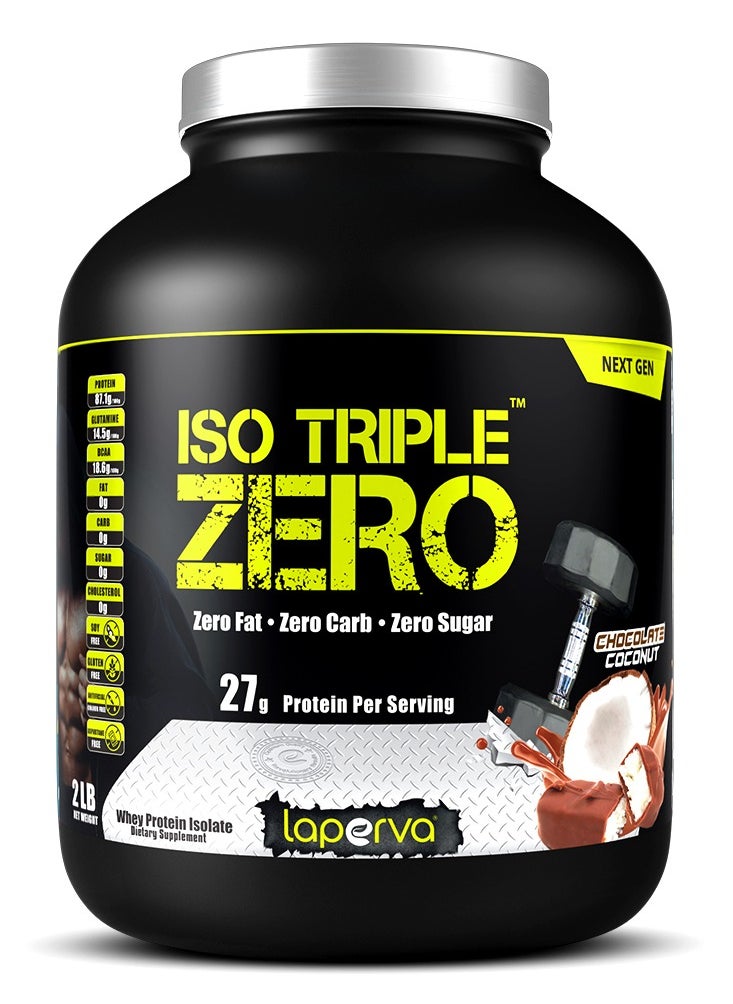 Laperva Laperva Iso Triple Zero Next Generation Whey Protein, Chocolate Coconut, 2 LB  - Image 1