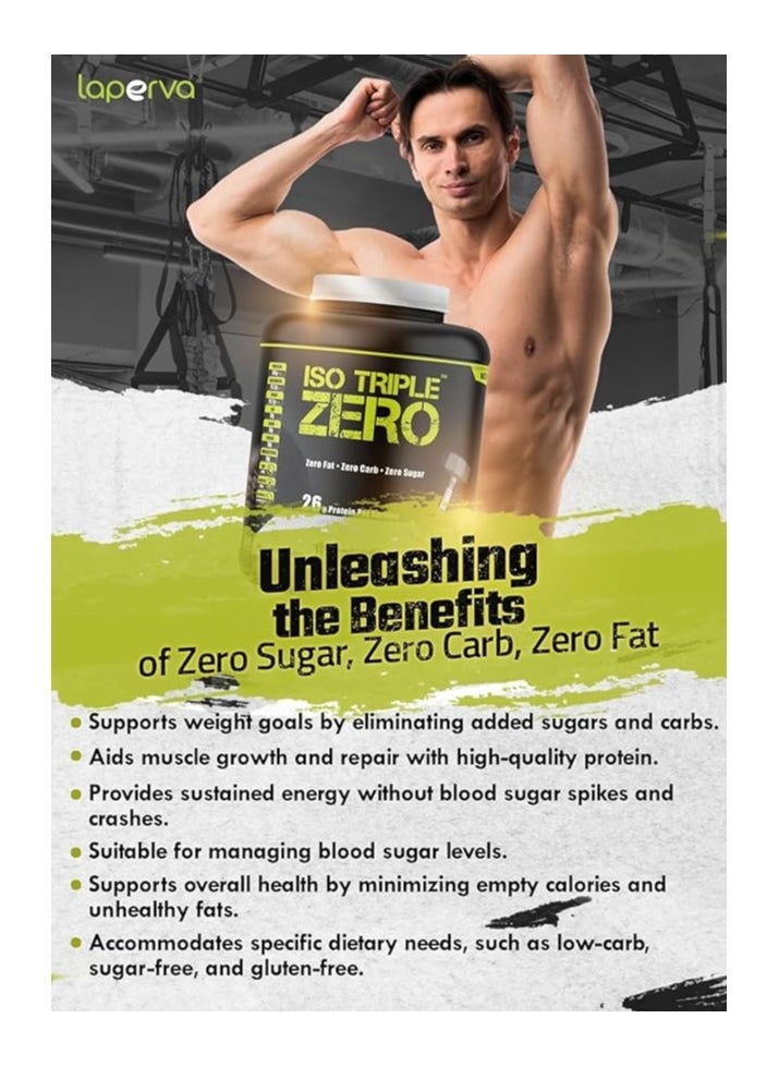 Laperva Laperva Iso Triple Zero Next Generation Whey Protein, Chocolate Coconut, 2 LB  - Image 2