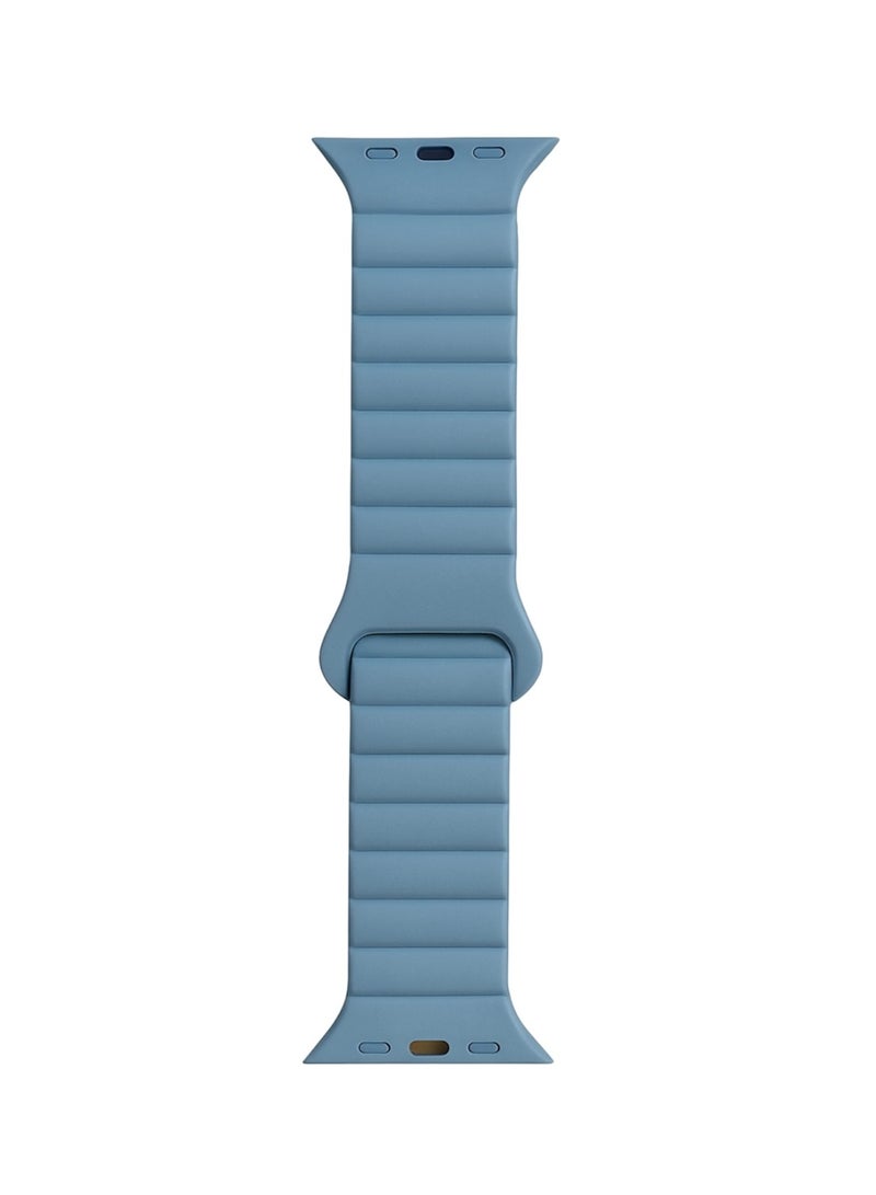سوار سيليكون مغناطيسي بلونين متوافق مع Apple Watch بمقاسات 38/40/41/42 مم للموديلات ذات الحجم الصغير، حزام سيليكون ناعم بإغلاق مغناطيسي آمن، مناسب لـ Series 1–10 و SE - Image 2