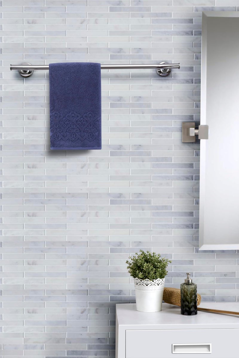 maspar 100% Cotton Windsor Hand Towel, 1 pcs, 45 x 75 cm, Blue - Image 1