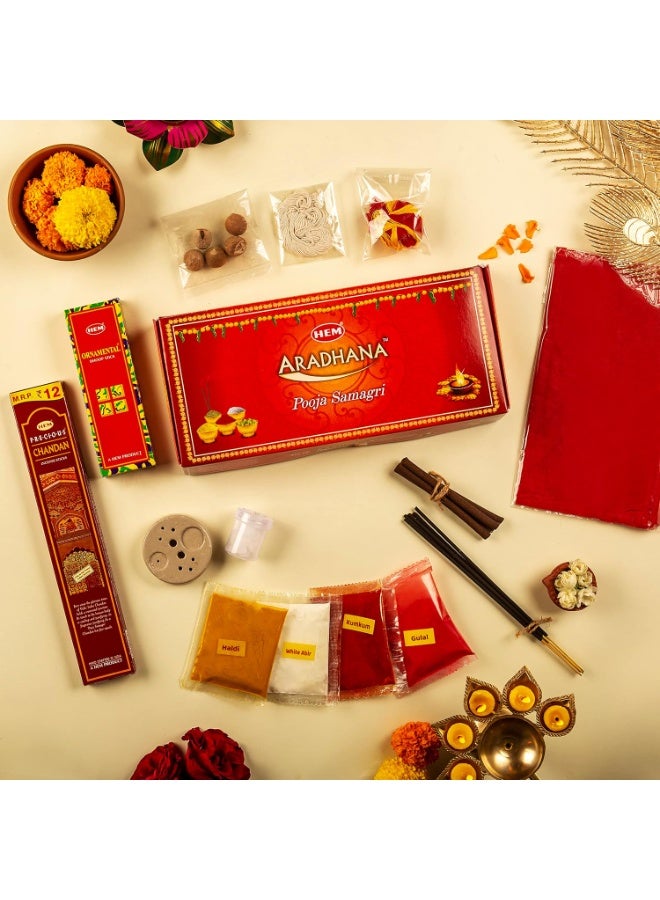 HEM Aradhana Pooja Samagri - 14 Sticks (Pack of 1) - Ritual Kit - Image 2