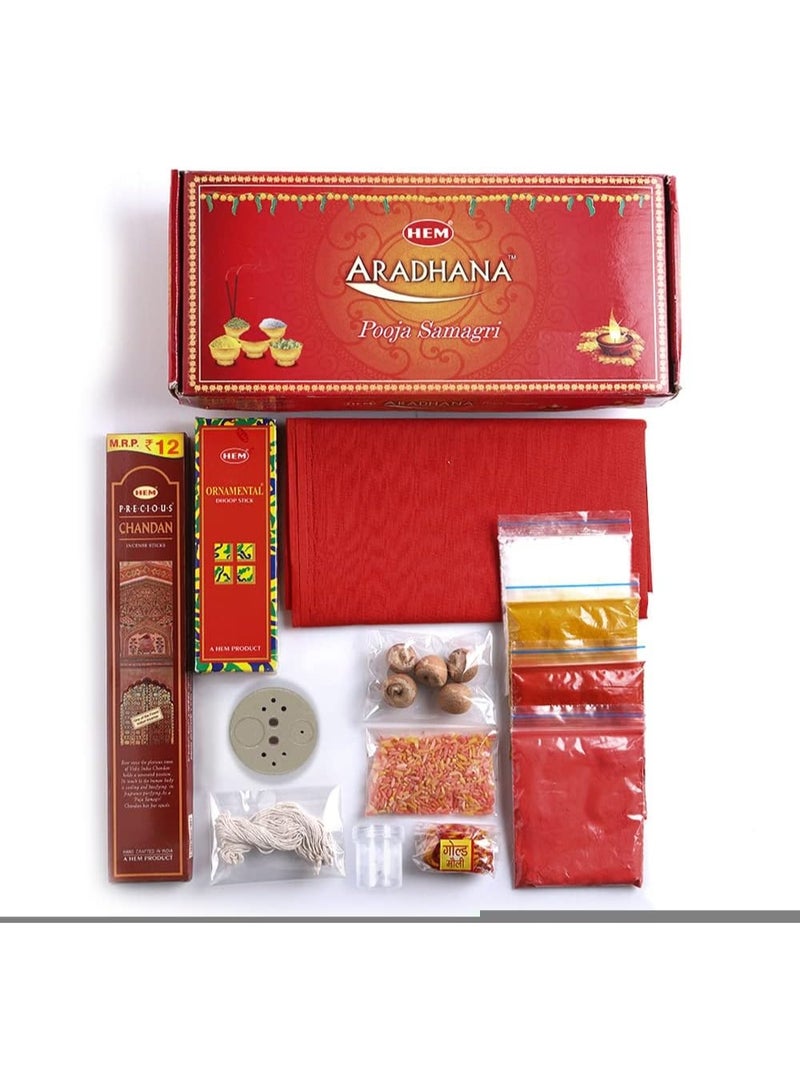 HEM Aradhana Pooja Samagri - 14 Sticks (Pack of 1) - Ritual Kit - Image 1