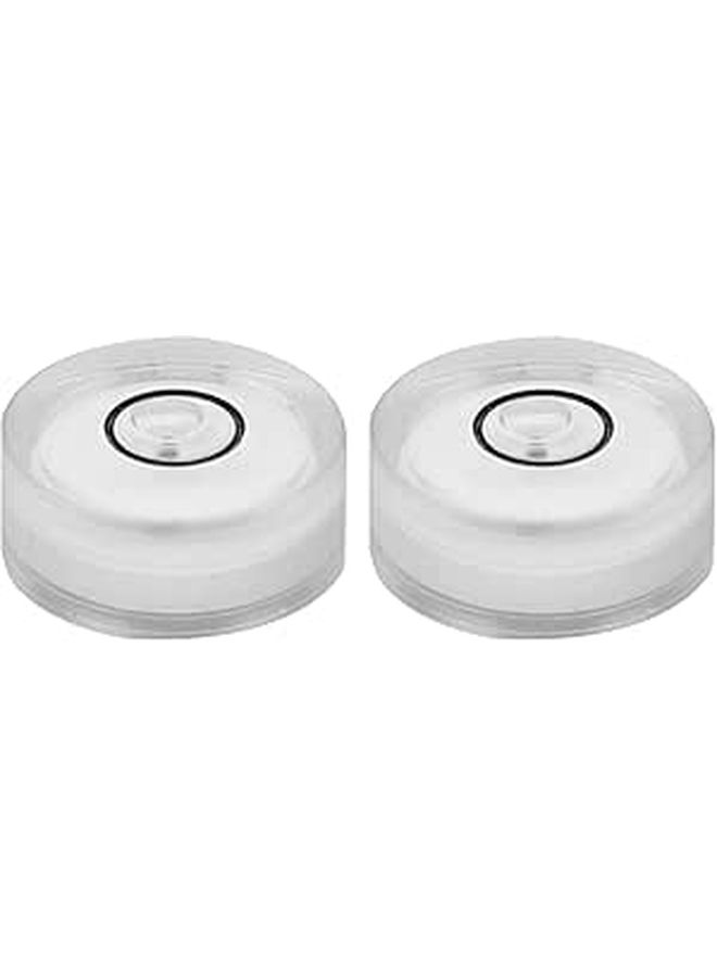 16pcs Universal Circular Bubble Level Vials 15mm Diameter 6mm Height White - Image 1