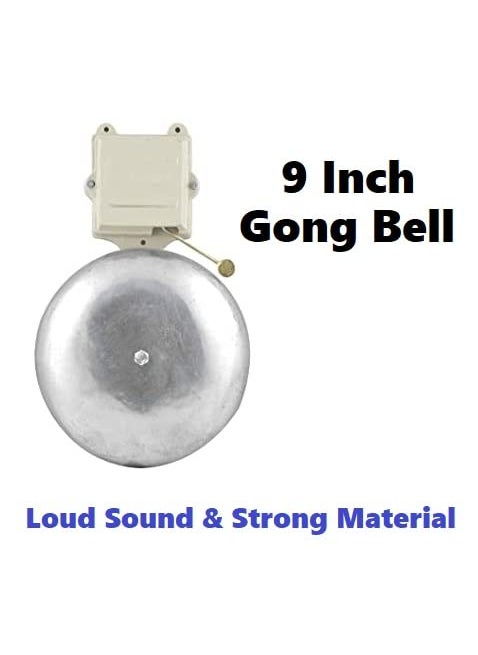 Generic Aimers 9 Inch Electronic School Gong Bell for Schools Colleges Factories Warehouses Industries and Large Spaces  - Image 2