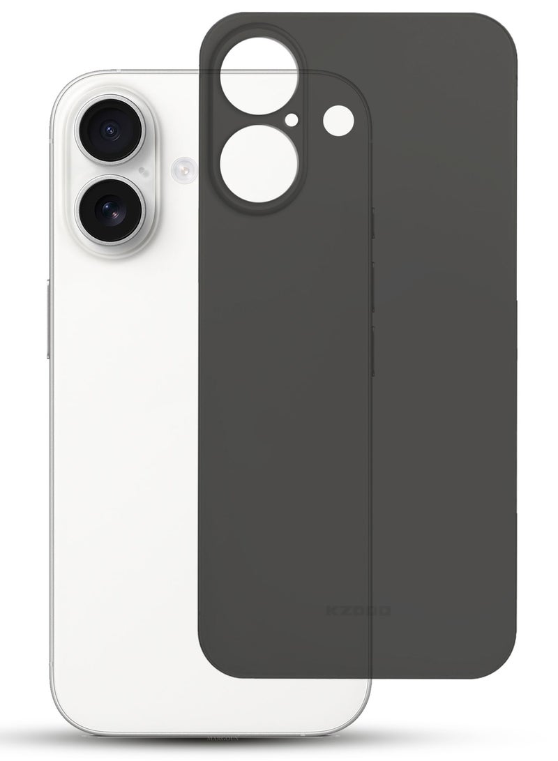 KZDOO ( for iPhone 16 ) Ultra Thin Case Cover Air Skin Series Back Cover Sturdy Durable Case Drop Protection Cover - Transparent Black - Image 2