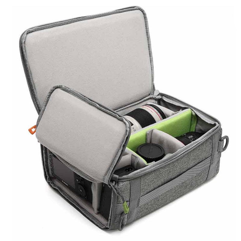 svatin Camera Insert Bag,Shockproof &Pressure-proof Dual Opening Padded Camera Lens Cube Case Backpack,Digital DSLR SLR Mirrorless Cameras Storage,Suitable for mountaineering bags over 20 liters(M) - Image 1