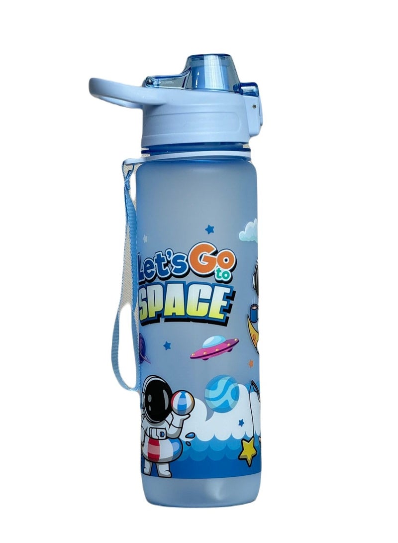 QSHOP Qshop Space Bottle Leakproof Sports Water Bottle, Modern Durable Portable Drinking Bottle for Gym and Fitness with Stra , BPA , Premium Quality Bottle bottle  - Image 1