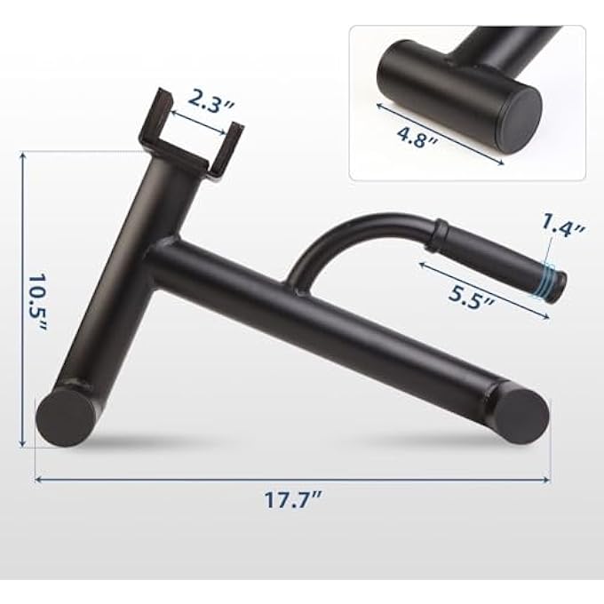 rayihni Deadlift Jack Barbell Stand,Barbell Stand For Weight Training Home Gym Easily Unload And Load 272Kg Barbell Plates For Deadlift Exercise - Image 2