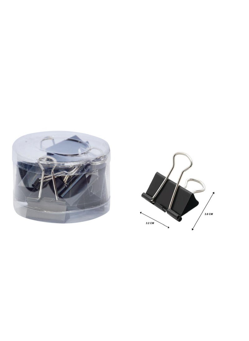 Generic 12-piece black paper clip  - Image 1