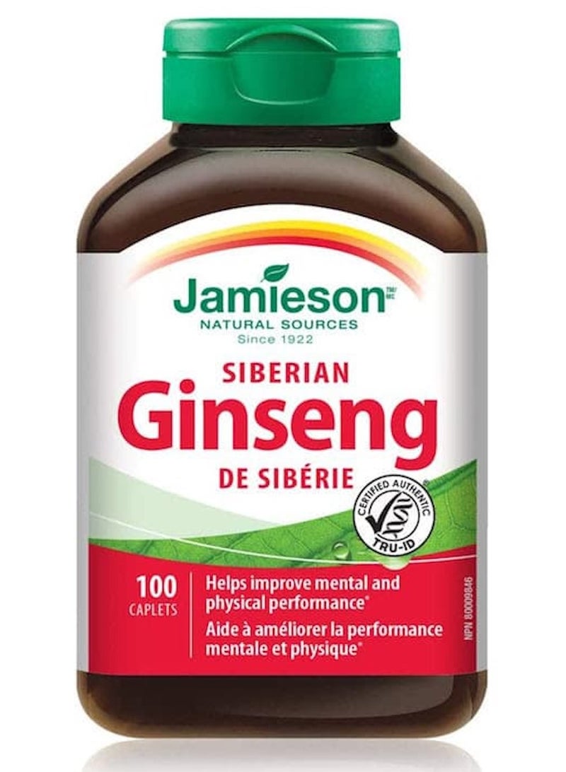 Jamieson Siberian Ginseng 65 mg 100 Caplets