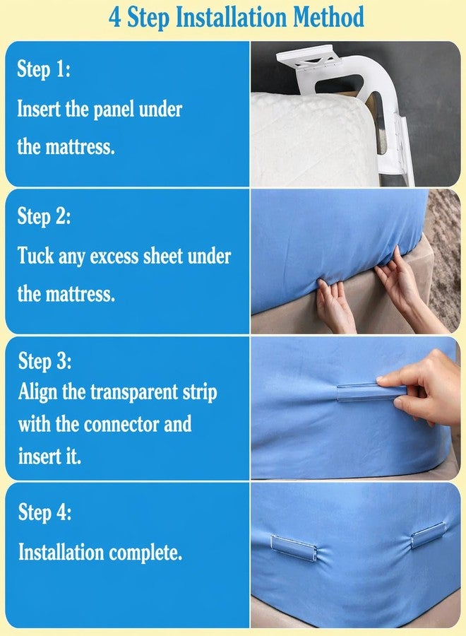 Bed Sheet Holders for Corners - Fitted Sheets Holder- 4Pcs Sheet Holders No More Loose Sheets, Easy Install for All Mattresses (Style 1) - Image 5