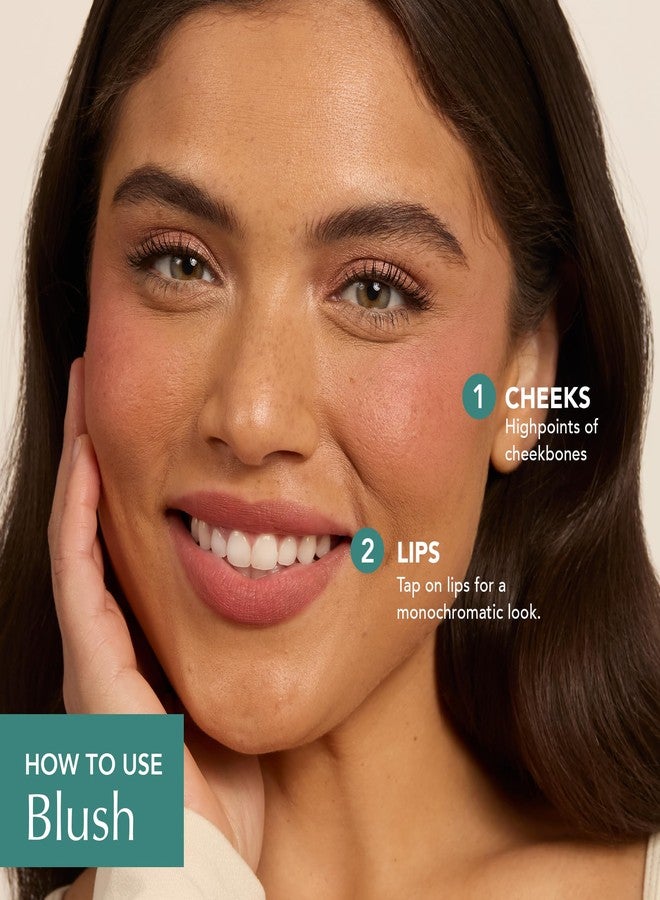 Thrive Causemetics Triple Threat Color Stick: Cream Blush Stick with Vitamin E, Evening Primrose Oil, Waterproof Smudge Proof Face Makeup Formula, Dionne (Brick Red Shimmer) - Image 4