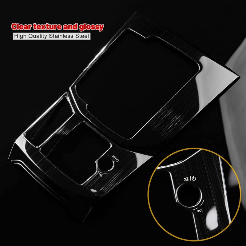 ANFOKAS Compatible with Mazda CX-5 2025 2024 2023 2022 2021 2020 2019 2018 2017 Accessories Car Center Console Cover Gear Panel Gear Shift Knob Cover Trims Frame -Stainless Steel Black - Image 3