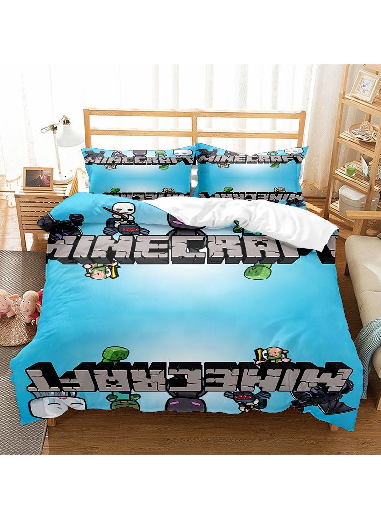 Minecraft Game Peripheral Bedding Three-Piece Set 180*210cm - Image 1