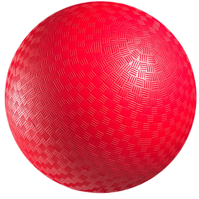 PlayBolt Playground Ball 85 Inch 1Pack Red Rubber Bouncy Inflatable Balls wAir Pump for Kids Adults Indoor Outdoor Games Kickballs Dodgeball Four Square Handball and More - Image 2