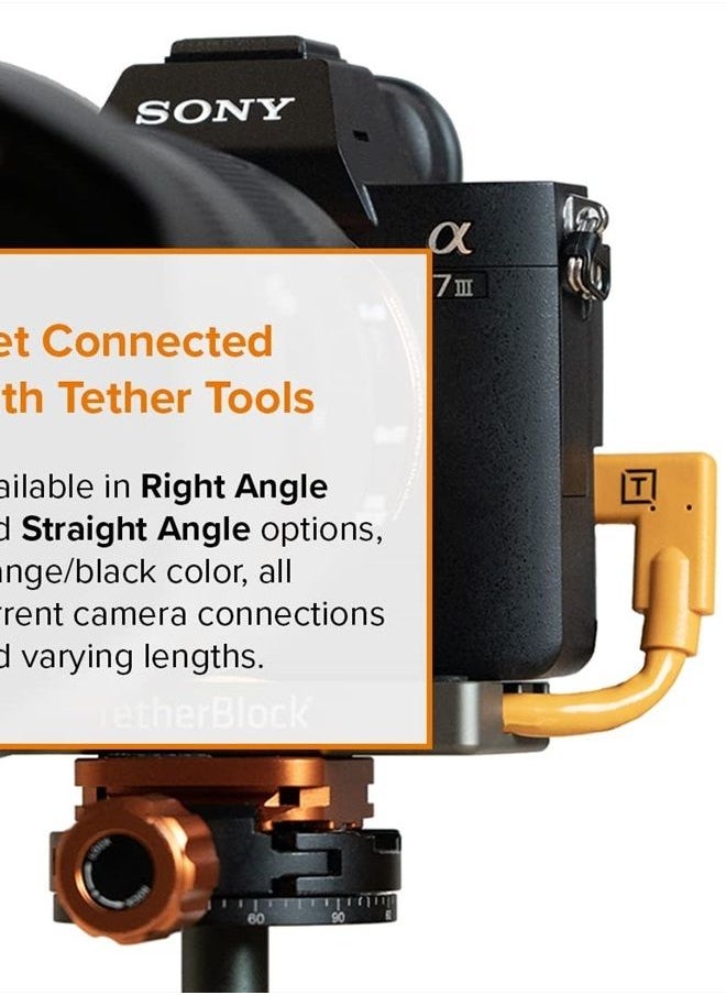 TETHER TOOLS - TetherPro USB 2.0 to Mini-B 5-Pin Cable | for Fast Transfer and Connection Between Camera and Computer | Non-Reflective Black | 15 Feet (4.6 m) | Tether Tools - Image 1