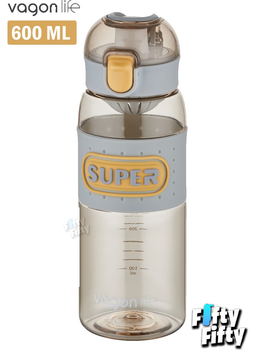 Vagonlife - 600 ml Comfortable Drinking Strawless Handle Non-Slip Body Water Bottle - Image 1