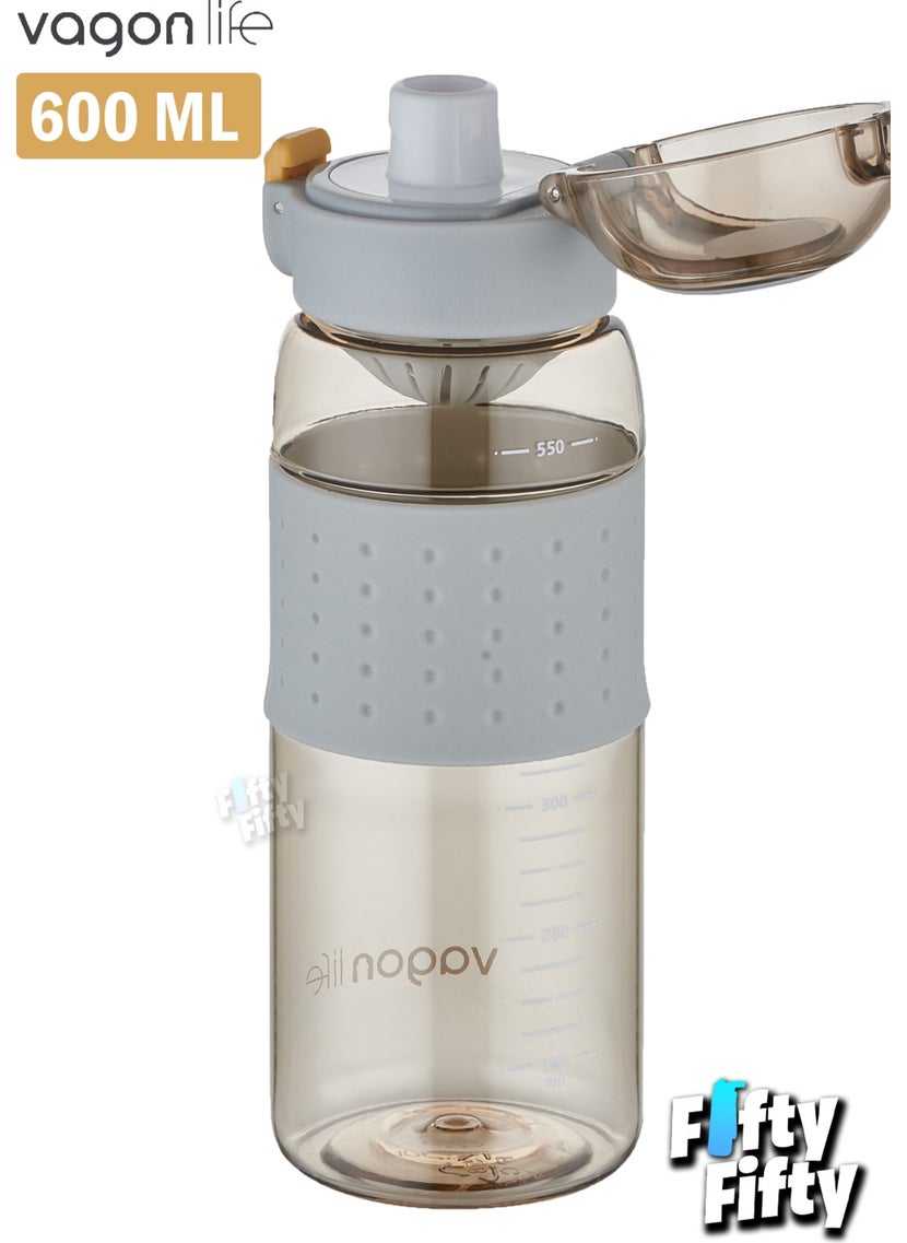 Vagonlife - 600 ml Comfortable Drinking Strawless Handle Non-Slip Body Water Bottle - Image 1