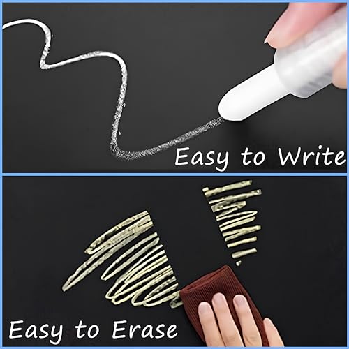 Eduway 60x200 Cms Black Board Sticker | Wall-Mounted Chalkboard Roll for Home, School, Kids & Office | Durable & Customizable Size | Includes 5 Colorful Chalks for Writing & Drawing. - Image 4