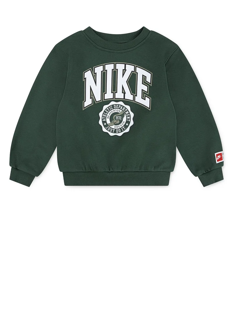 نايكي Kids Boys Nsw P.E. Graphic Crew Sweatshirt