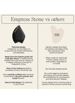 Wildling WILDLING Empress Stone Gua Sha Facial Stone I Facial Massage Stone to Lift, Plump, Tone + Sculpt I Patented Design Crafted with 100% Authentic Bian Stone  - Image 5