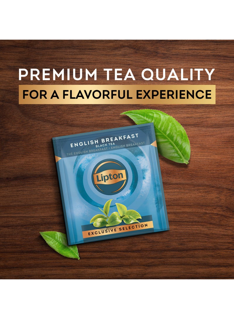 Lipton Exclusive Selection English Breakfast Tea 25 Teabags (50g) - Image 4