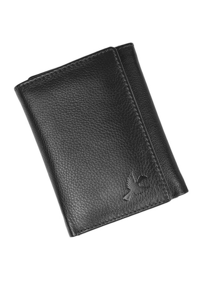 HORNBULL Men's Genuine Leather Leather Black Tri Fold RFID Blocking Wallet - pzsku/Z85AF5ED6636F67A00060Z/45/_/1736571081/974fe7ff-7474-4429-9e8c-80e6ba50d04b