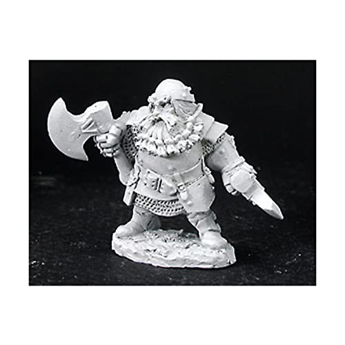 Reaper DARK HEAVEN Reaper Miniatures Hagar, Dwarven Hero 03035 Legends Unpainted Metal - Image 1