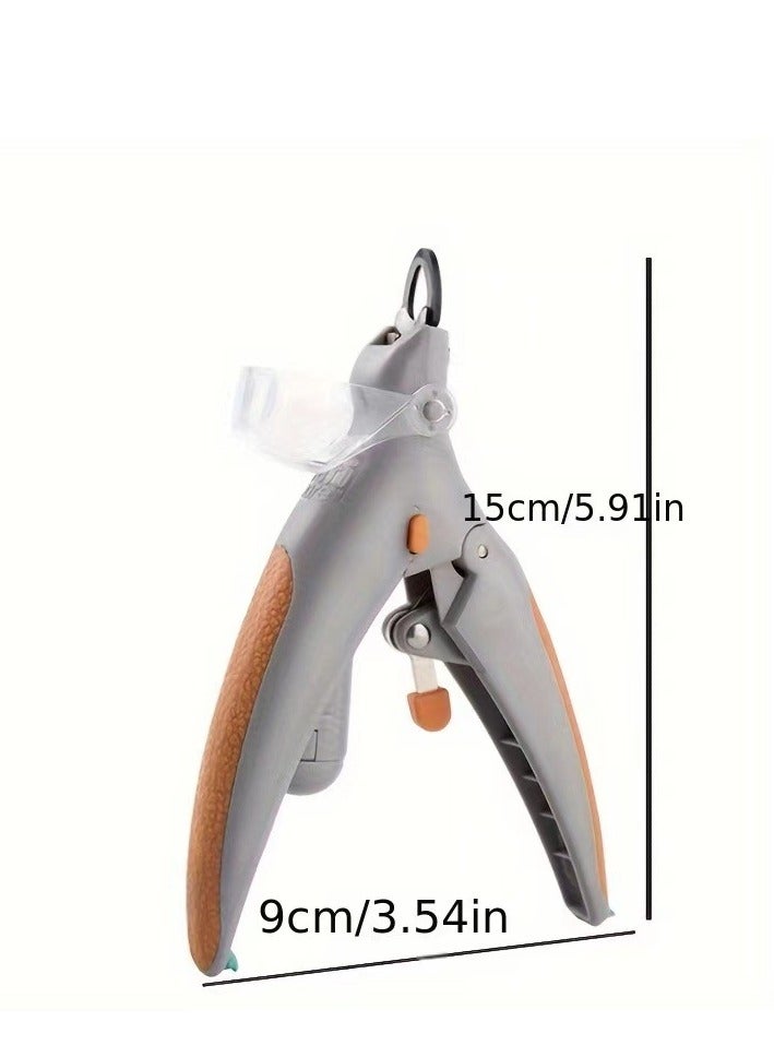 LED Light Pet Nail Clipper- Great for Trimming Cats & Dogs Nails & Claws, 5X Magnification That Doubles as a Nail Trapper, Quick-Clip, Steel Blades - Image 2