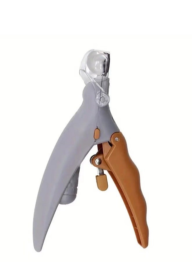 LED Light Pet Nail Clipper- Great for Trimming Cats & Dogs Nails & Claws, 5X Magnification That Doubles as a Nail Trapper, Quick-Clip, Steel Blades - Image 1
