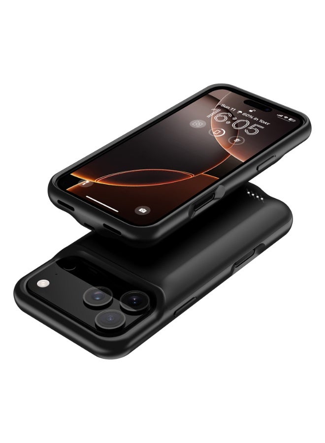 غلاف بطارية لاسلكي سعة 7000 مللي أمبير لـ iPhone 17 Pro - بنك طاقة خارجي قابل لإعادة الشحن - Image 5