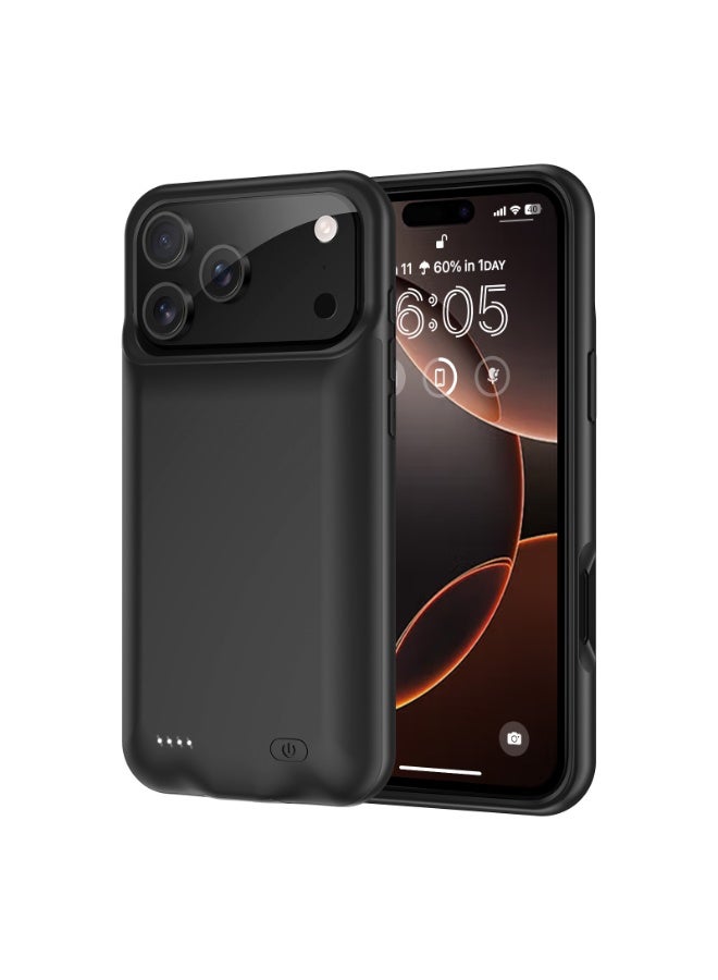 غلاف بطارية لاسلكي سعة 7000 مللي أمبير لـ iPhone 17 Pro - بنك طاقة خارجي قابل لإعادة الشحن - Image 2