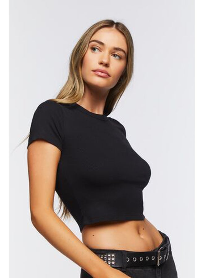 FOREVER 21 Ribbed Knit Crop Top - Image 2