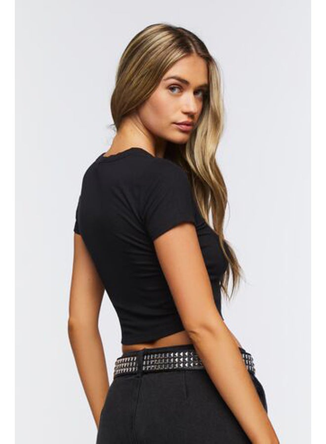 FOREVER 21 Ribbed Knit Crop Top - Image 3
